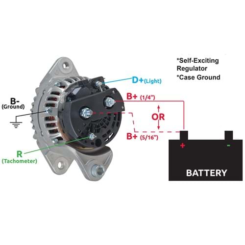 8301316 Alternator - New, 12V, 160A, Aftermarket Bosch