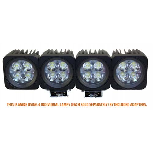 8302007 Square LED Flood Beam Light, ATV/UTV, 840 Lumens