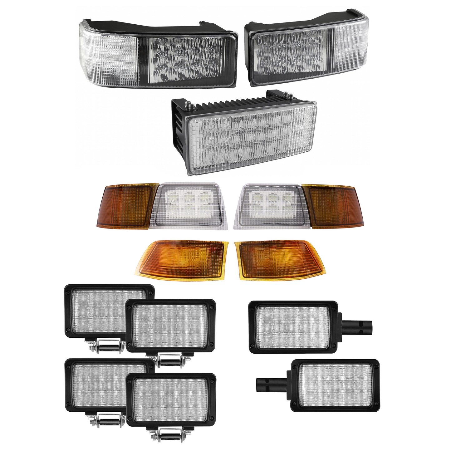 8302355 Complete LED Light Kit for Case IH MX Series Tractors w/ Horizontal Mid-Body Light