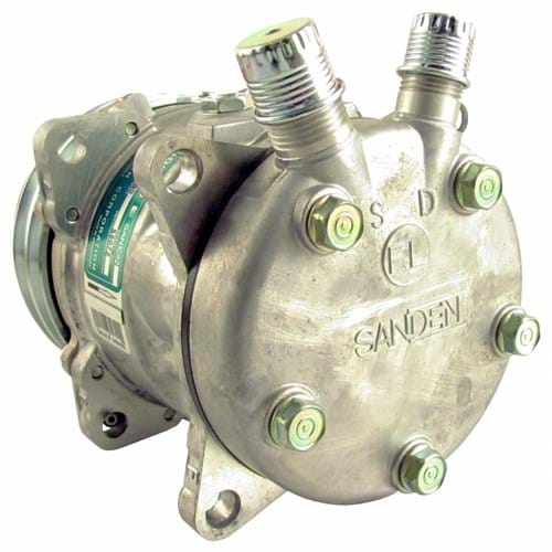 88TCU18904 Genuine Sanden SD5H09 Compressor, w/ 2 Groove Clutch - New