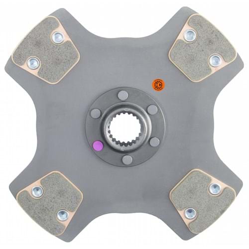 A39087 11" Transmission Disc, 4 Pad, w/ 1-3/8" 21 Spline Hub - Reman