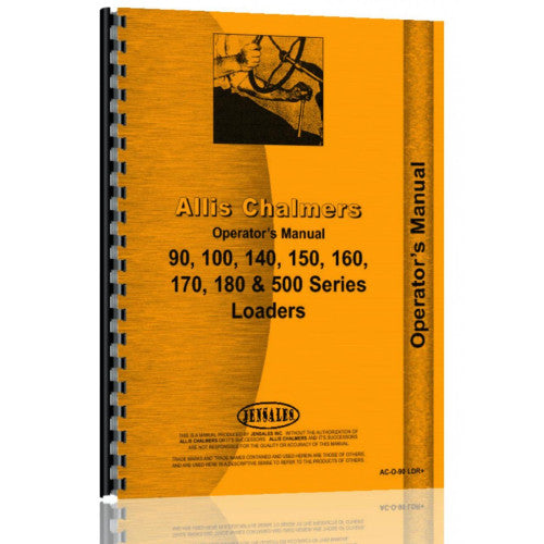 AC-O-90 LDR+ Allis Chalmers 160 Farm Loader Operators Manual