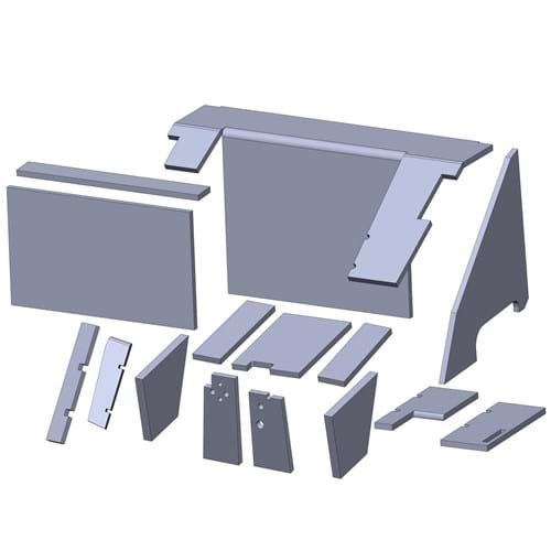 C88 Cab Kit, Black Vinyl