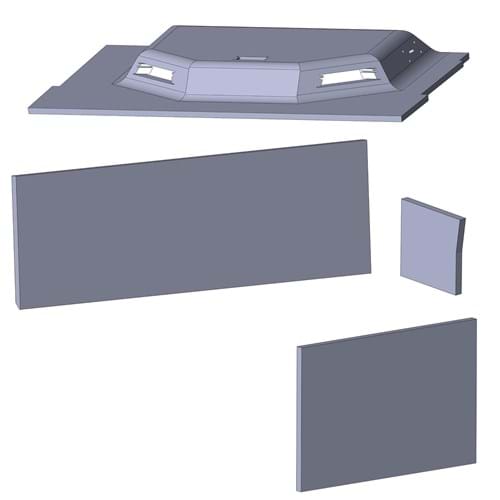 CA1600 Cab Kit, Berkshire Gray Vinyl