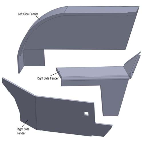 CA5120 Cab Kit, Embassy Gray Vinyl