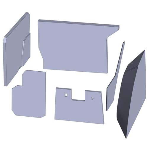 CA7100 Cab Kit, Embassy Gray Vinyl