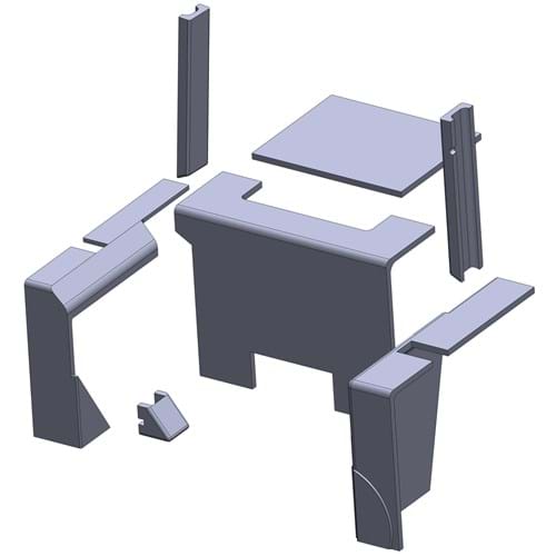 CA903 Cab Kit, Black Vinyl
