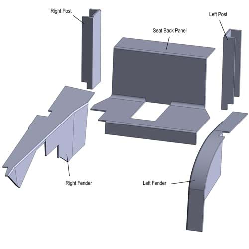 CD6000 Cab Kit, Black Vinyl