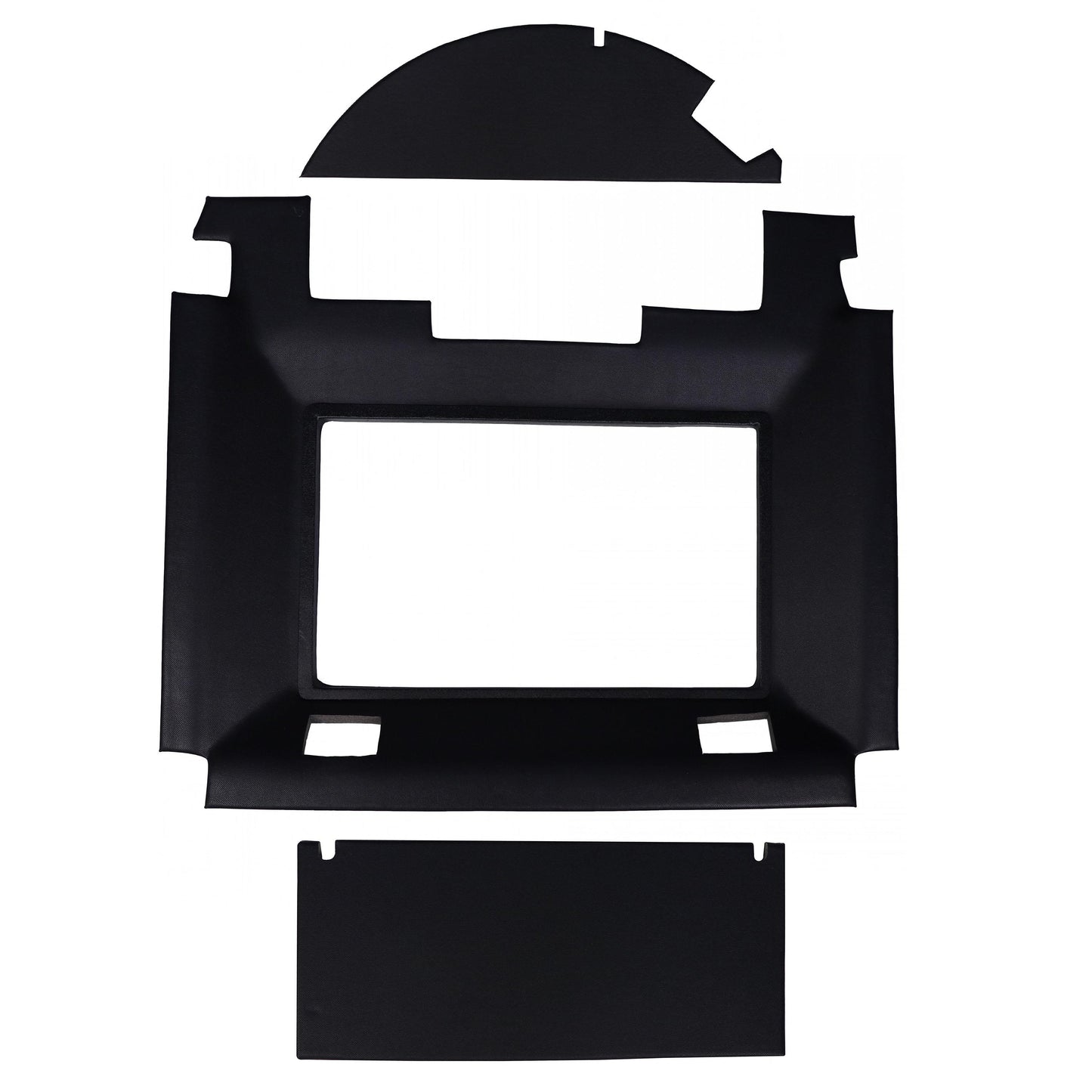 CR40H Main Headliner, Black Vinyl w/ Formed Plastic