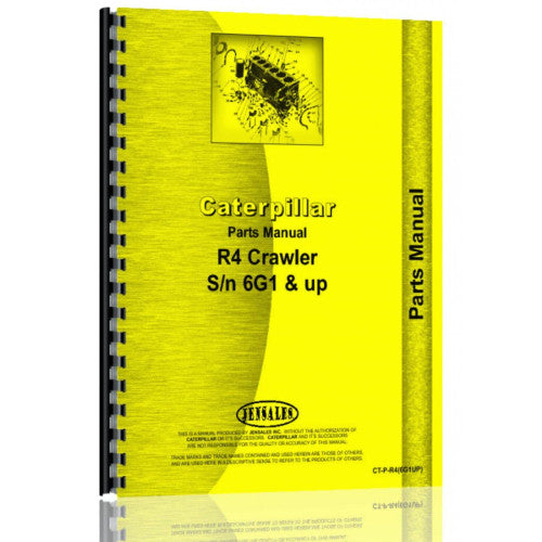 CT-P-R4(6G1UP) Caterpillar R4 Crawler Parts Manual