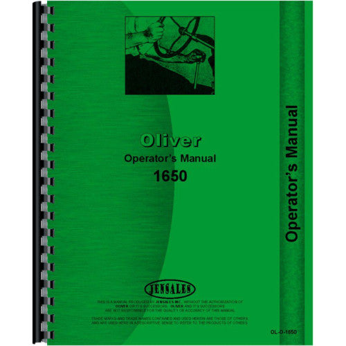 OL-O-1650 Oliver 1650 Tractor Operators Manual