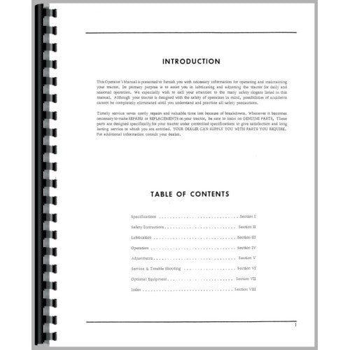 OL-O-1650 Oliver 1650 Tractor Operators Manual