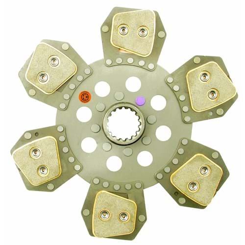 D2093649R 12" Transmission Disc, 6 Pad, w/ 1-3/4" 16 Spline Hub - Reman