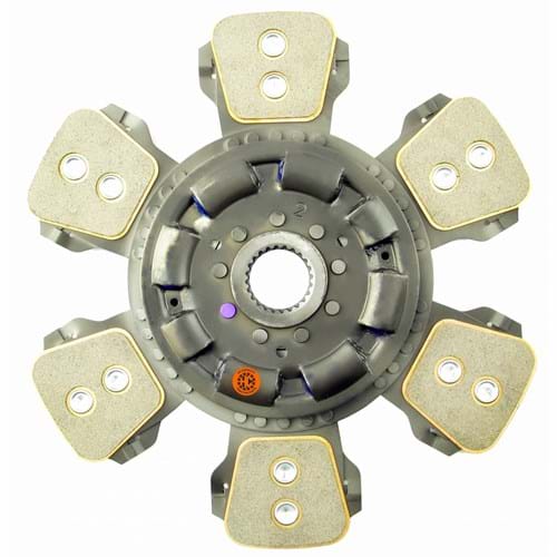 D2272022 13" Transmission Disc, 6 Pad, w/ 1-9/16" 24 Spline Hub - New