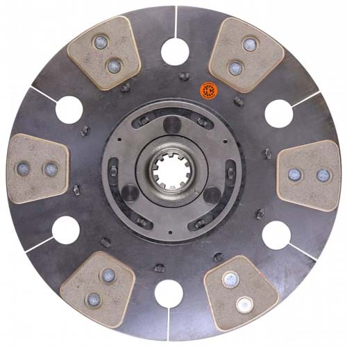 D261029 HD6 12" Transmission Disc, 6 Pad, w/ 1-1/4" 10 Spline Hub - Reman
