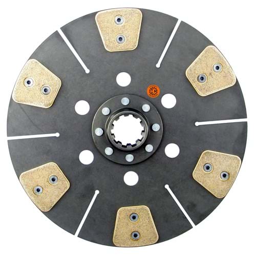 FE550DA 13" Transmission Disc, 6 Pad, w/ 1-3/4" 10 Spline Hub - New