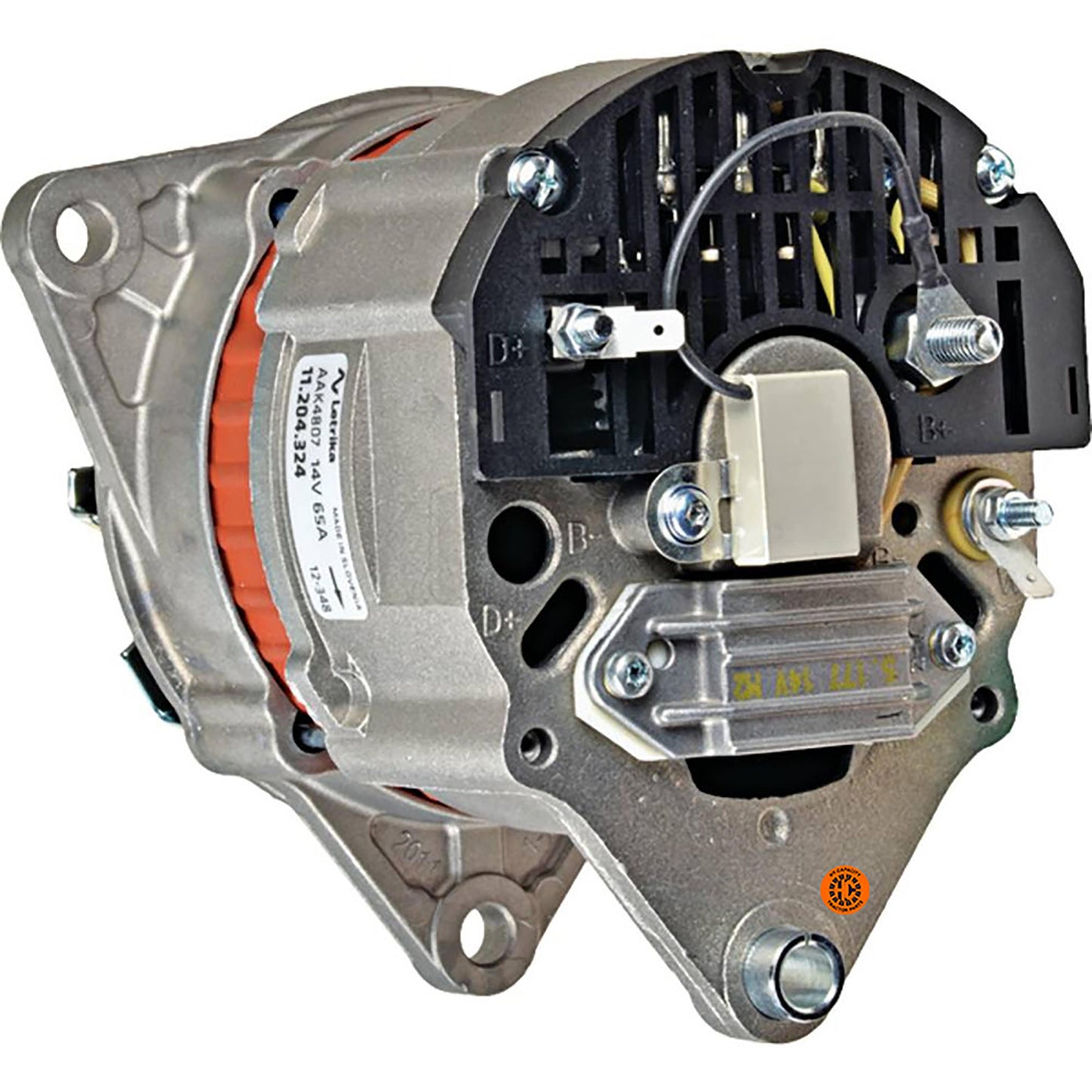 HCHF504334055 Alternator - New, 12V, 65A, Genuine Iskra/MAHLE