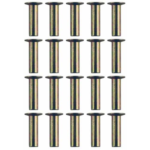 HCR2593 Brake Pad Rivets, .671" Brass Plated, (Pkg. of 20)