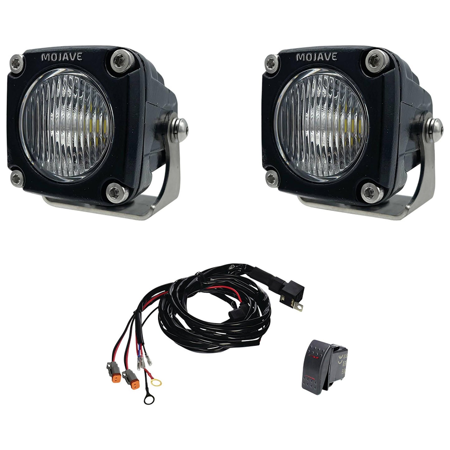 HCTLM2KIT 2" Mojave Series LED Racing Light Kit, 2 pk w/ Wiring Harness