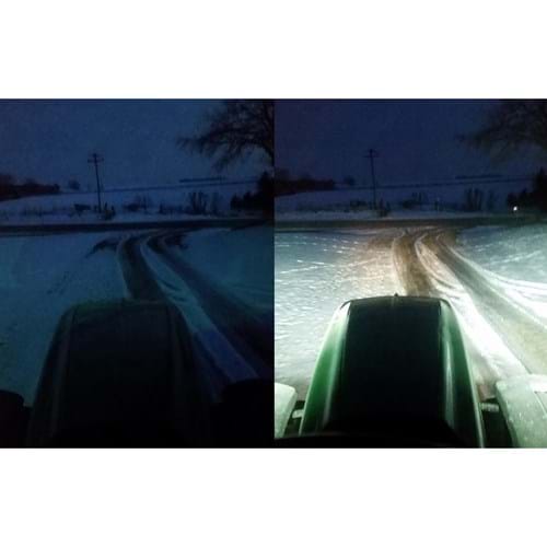 HR180614 CREE LED Flood Beam Hood Light, 3120 Lumens