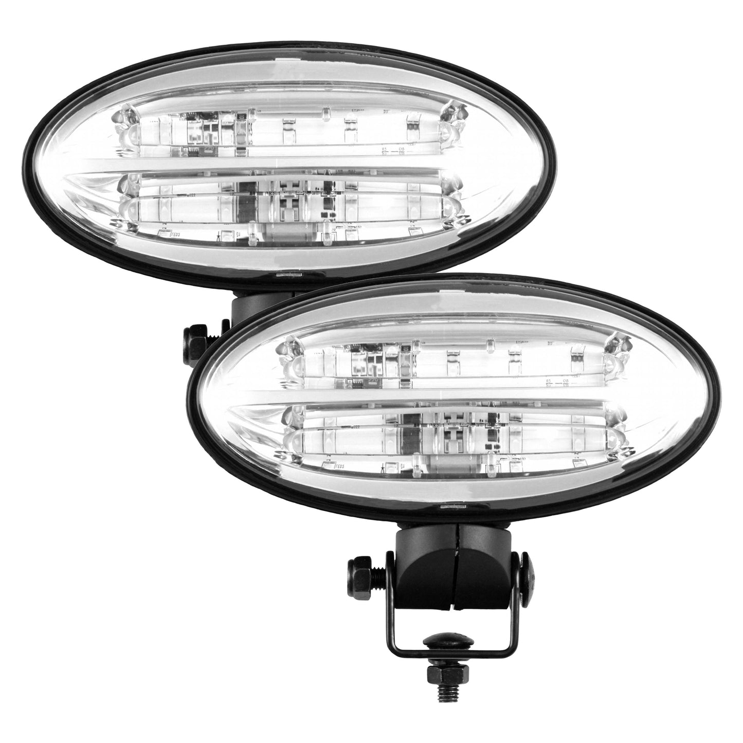 HR573609 SET OSRAM LED Flood Beam Pedestal Mount Light Set, 3600 Lumens - (Pkg. of 2)