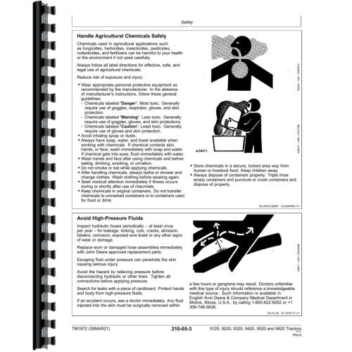 JD-S-TM1972 Service Manual fits John Deere 9120 Diagnostic