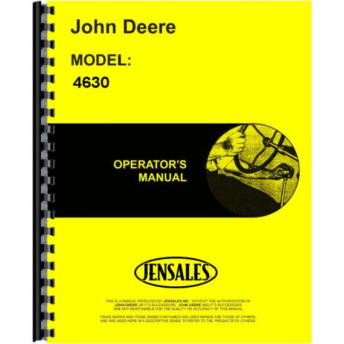 JD-O-OMR65495 John Deere 4630 Tractor Operators Manual