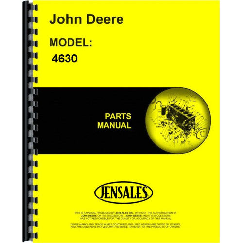 JD-P-PC1296 John Deere 4630 Tractor Parts Manual