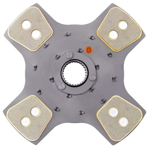 M521873 HD4 12" Transmission Disc, 4 Pad, w/ 1-3/4" 27 Spline Hub - Reman
