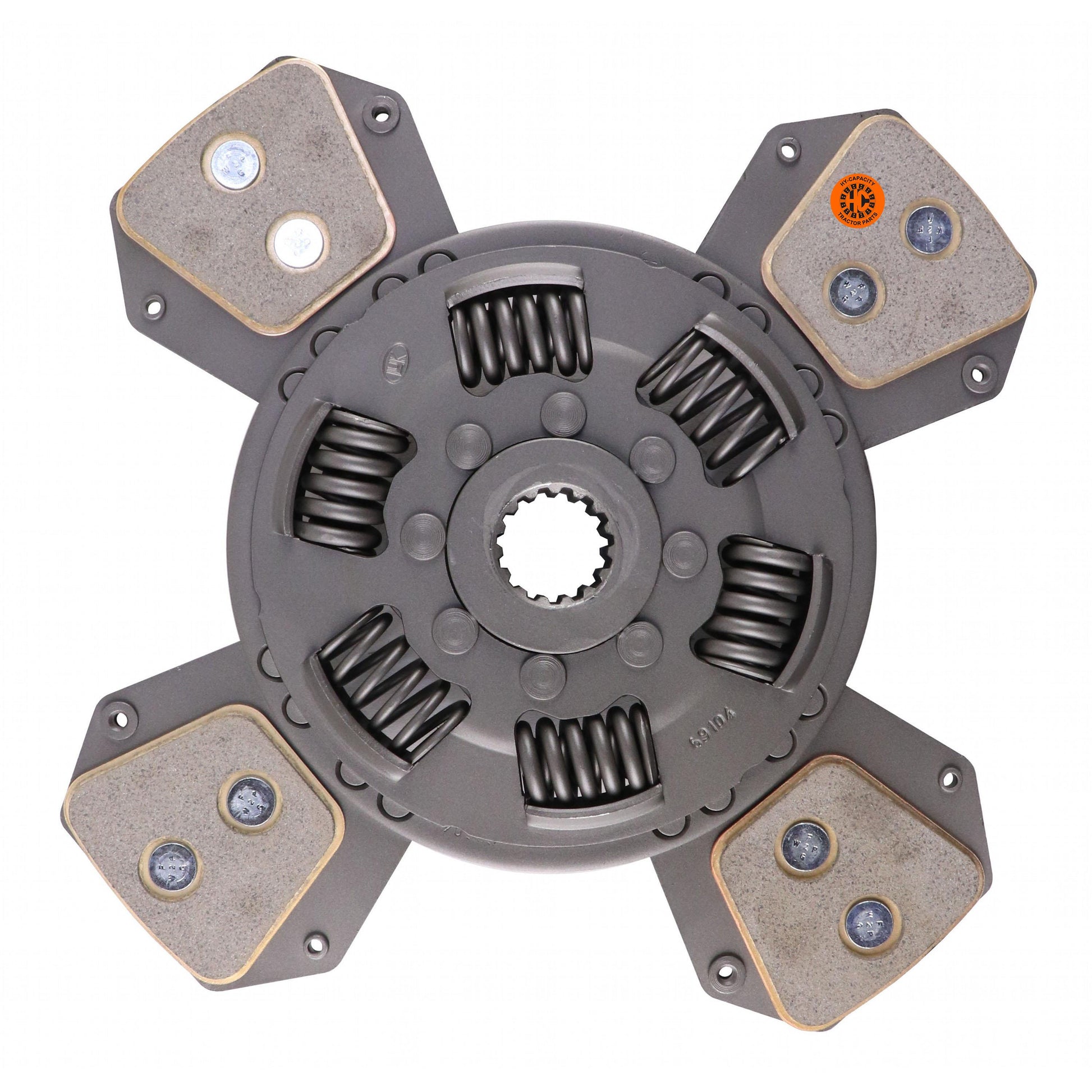 MD16405 11" Transmission Disc, 4 Pad, w/ 1-1/8" 15 Spline Hub - Reman