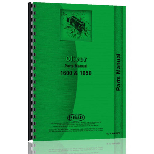OL-P-1600,1650 Oliver 1650 Tractor Parts Manual