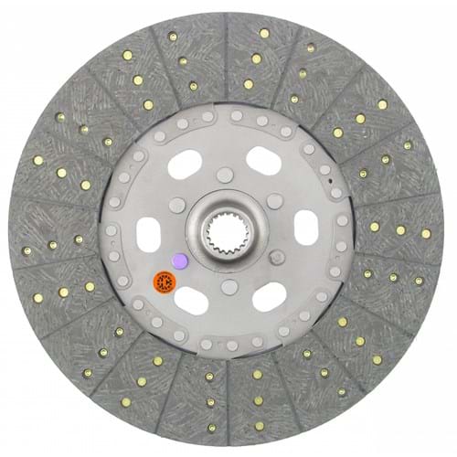 R49011 13-1/2" Transmission Disc, Woven, w/ 1-1/4" 19 Spline Hub - Reman