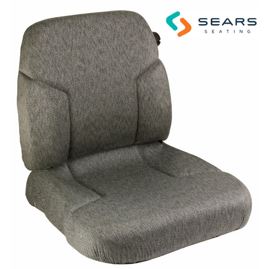 S134181A2 Cushion Set, Gray Fabric, Genuine Sears w/ Lumbar - (2 pc.)