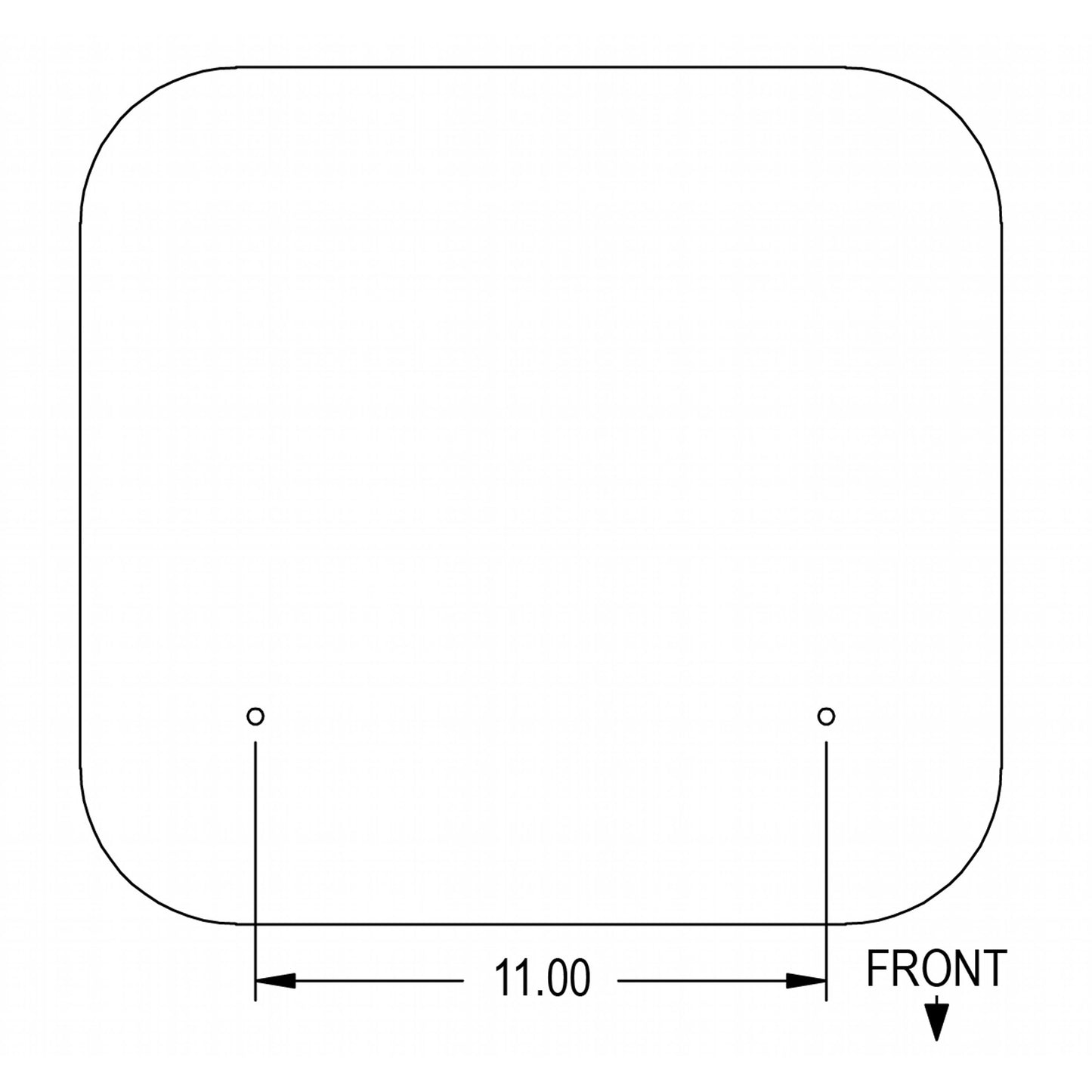 S3123332 Seat Cushion, Black Vinyl