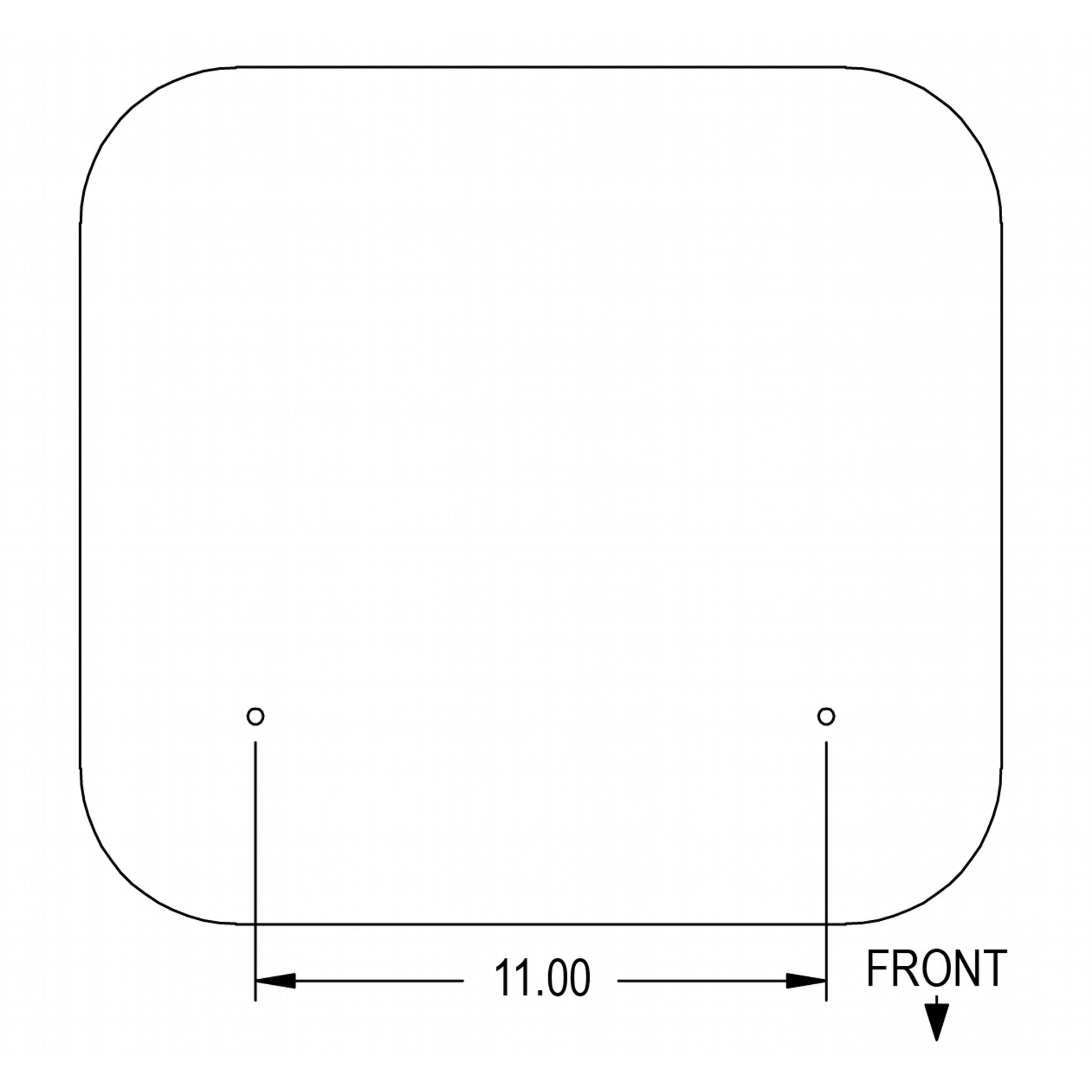 S3123332 Seat Cushion, Black Vinyl