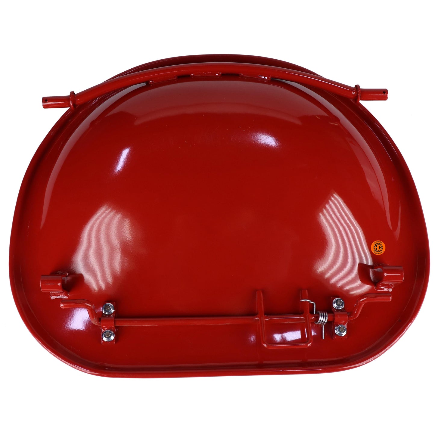 S354157N Pan Seat for International Harvester, Red & White Vinyl, Rod Mount