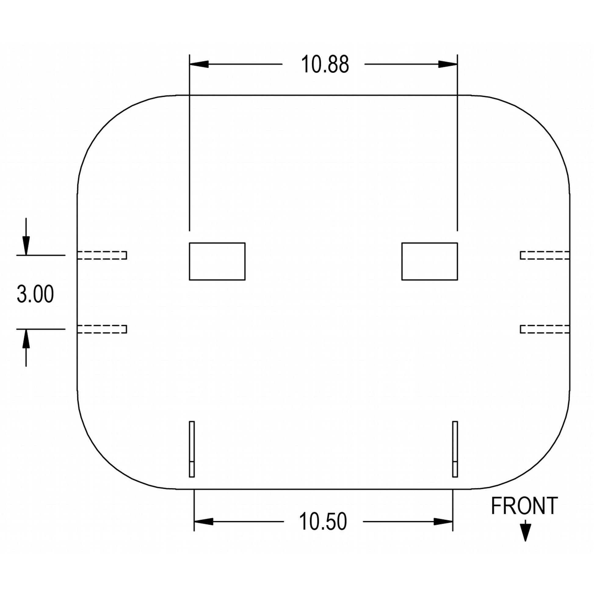 S372752AF Seat, Black & White Vinyl, Deluxe Style, w/ Frame & Preassembled