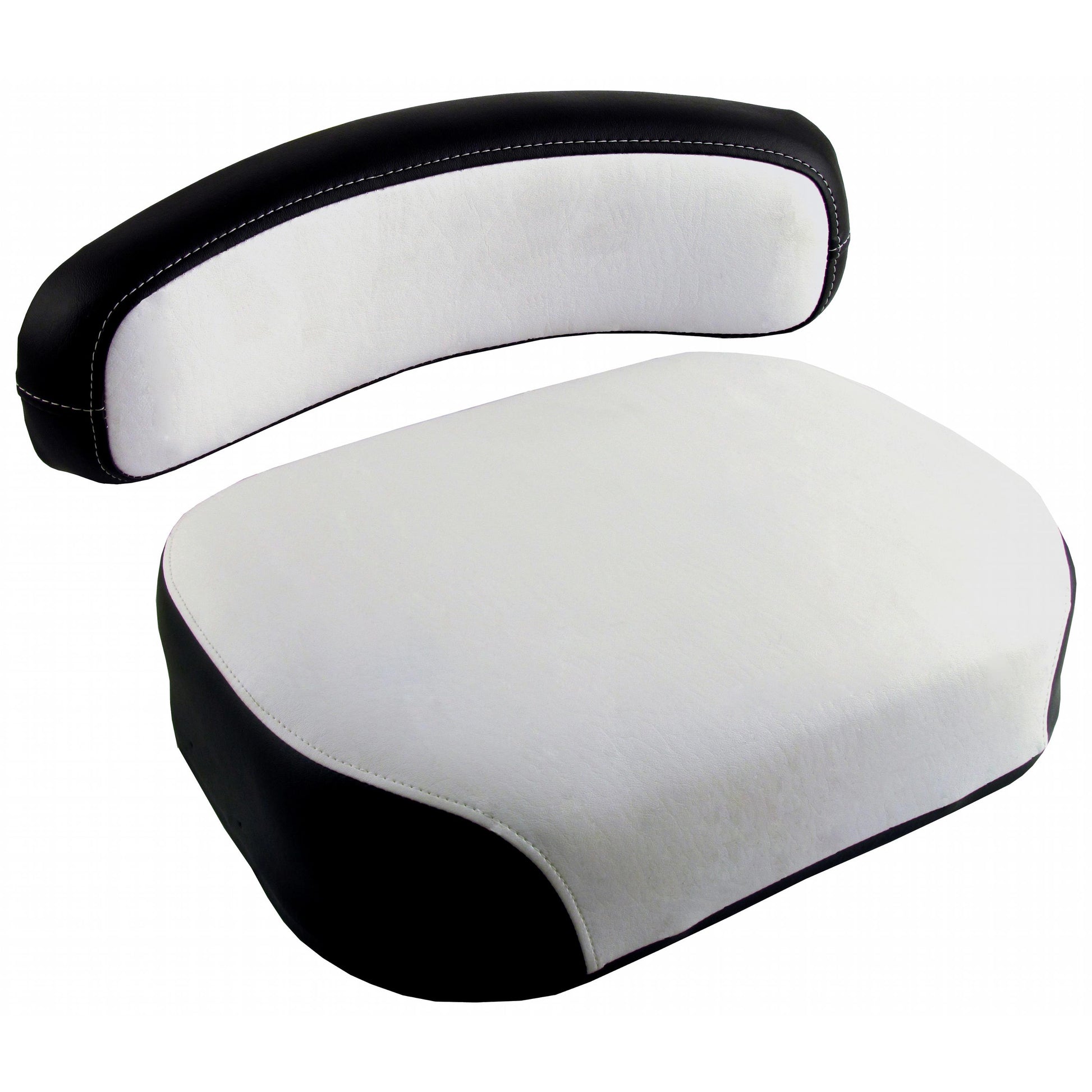 S372752 Cushion Set, Black & White Vinyl, Deluxe Style w/ Metal Core - (2 pc.)