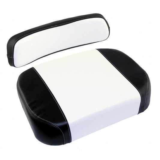 S380676 Cushion Set, Black & White Vinyl - (2 pc.)