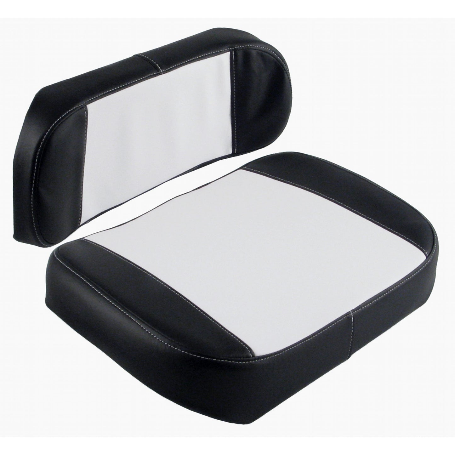 S388453 Cushion Set, Black & White Vinyl - (2 pc.)