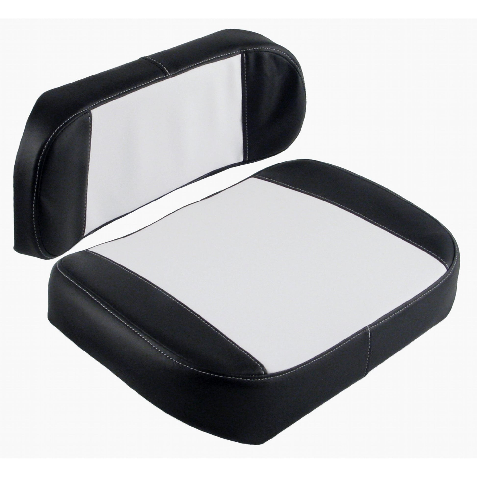 S388453 Cushion Set, Black & White Vinyl - (2 pc.)