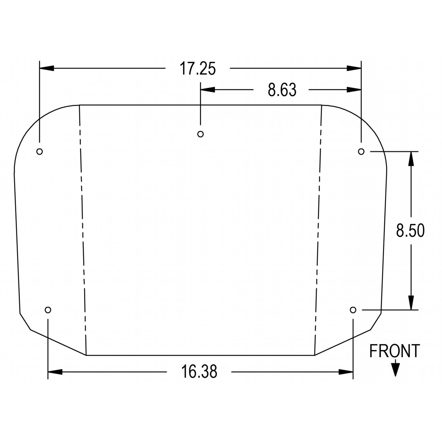 S388453 Cushion Set, Black & White Vinyl - (2 pc.)