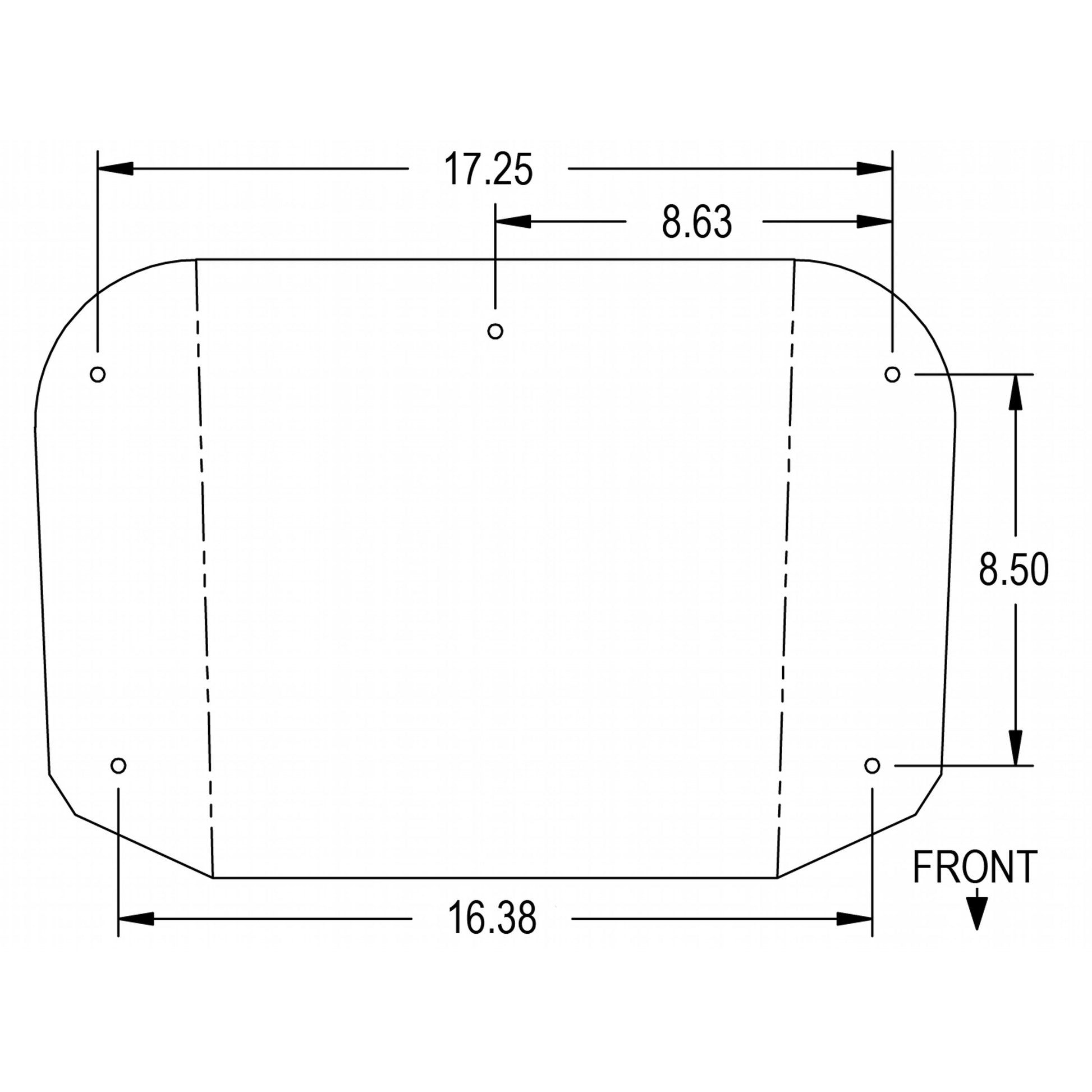 S388453 Cushion Set, Black & White Vinyl - (2 pc.)