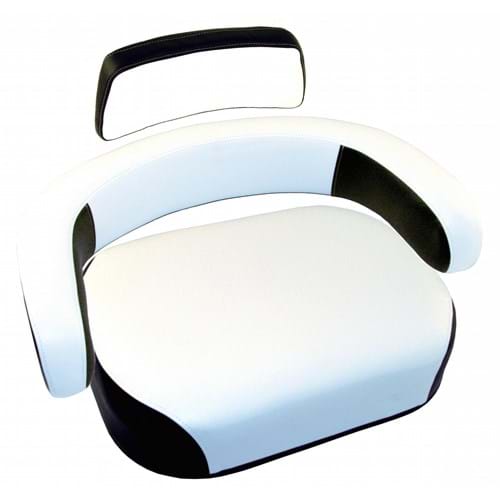 S400701 Cushion Set, Black & White Vinyl, Classic Style - (3 pc.)