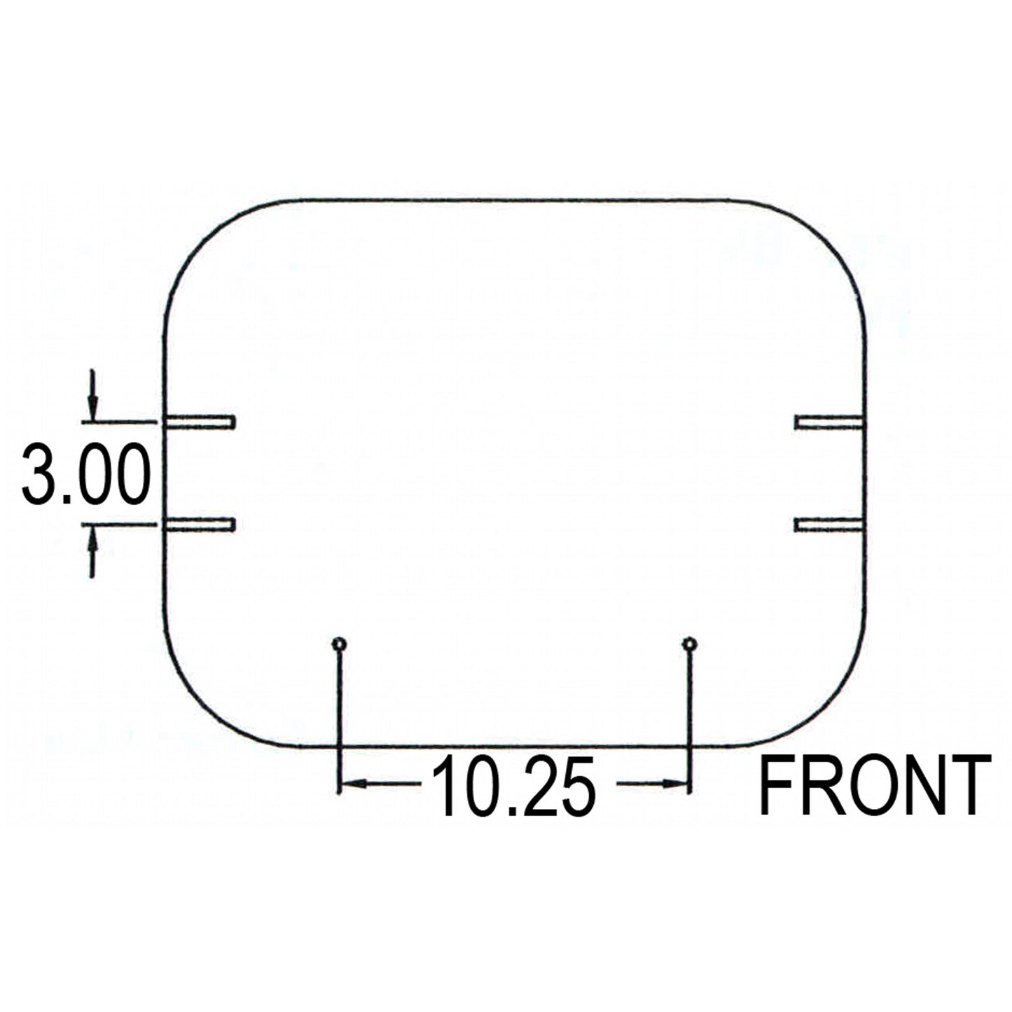 S400711 Seat Cushion, Black & White Vinyl, Classic Style