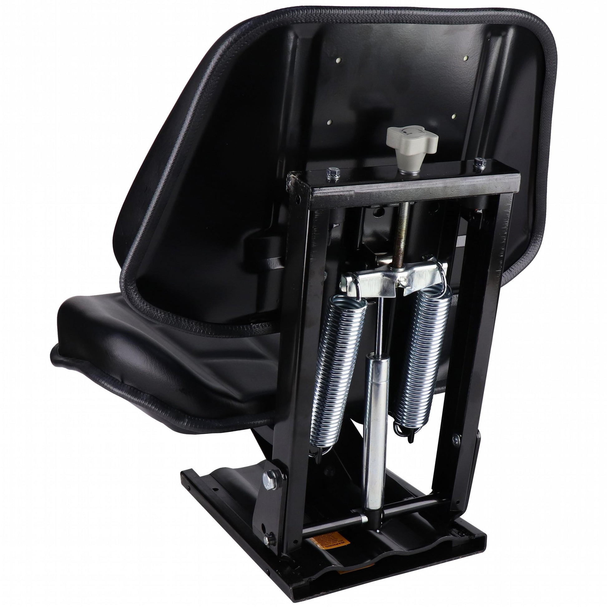 S8301276 Low Back Seat, Black Vinyl w/ Mechanical Suspension
