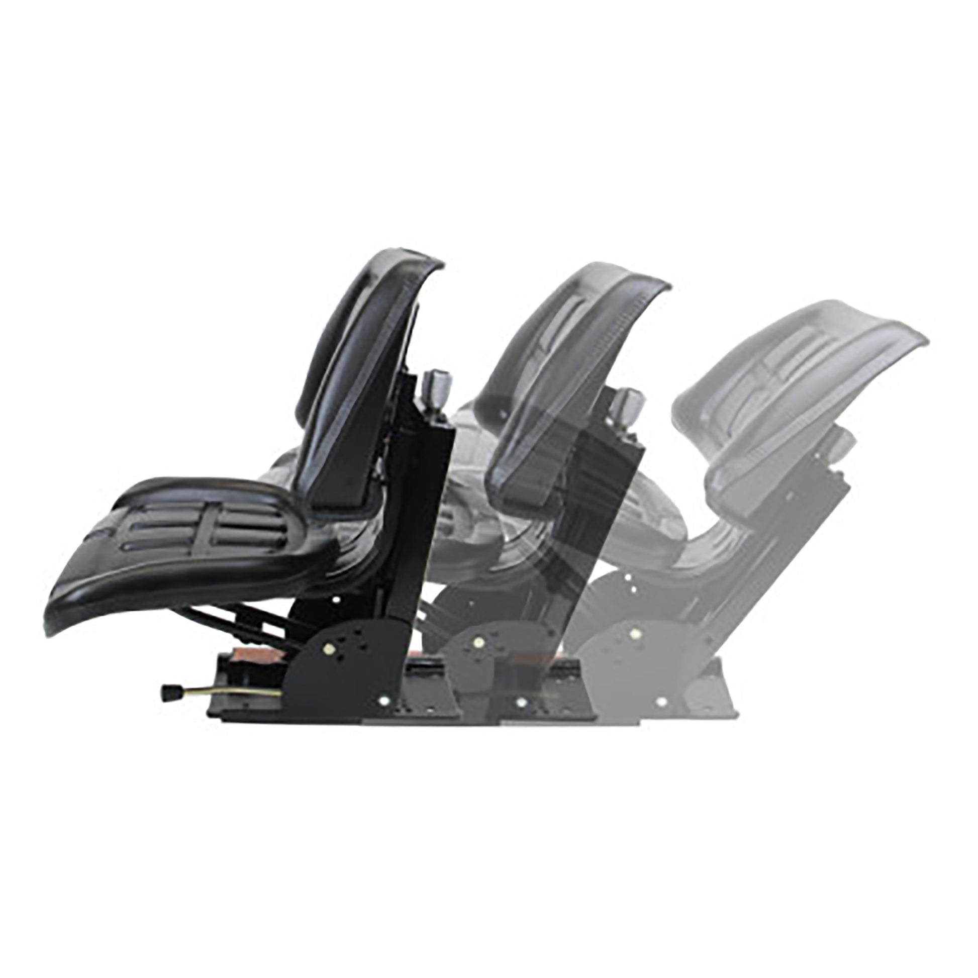 S8301276 Low Back Seat, Black Vinyl w/ Mechanical Suspension