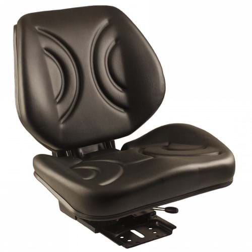 S8302165 Low Back Seat, Black Vinyl w/ Mechanical Suspension