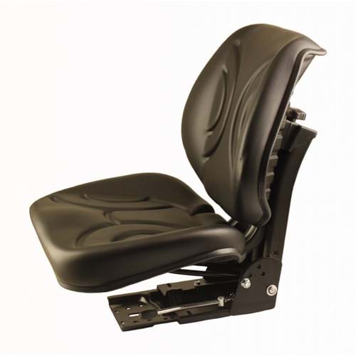 S8302165 Low Back Seat, Black Vinyl w/ Mechanical Suspension