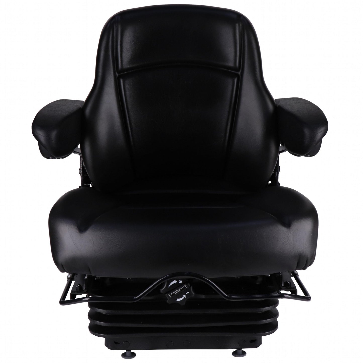 S8302273 Sears Mid Back Seat, Black Vinyl Seat, w/ Mechanical Suspension